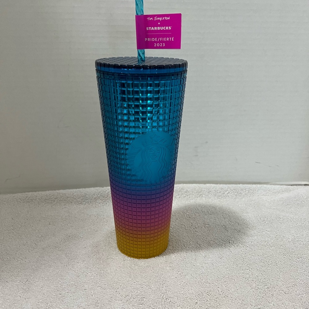 Starbucks Tumbler (Tim Singleton Pride 2023)
Venti 24oz Pink, Yellow, Blue New